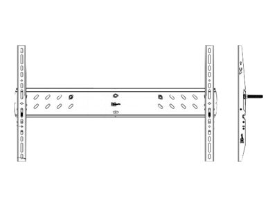 Vogel's Professional PFW 5000 - Mounting kit (wall plate) - for flat panel - black - screen size: 37\"-52\"