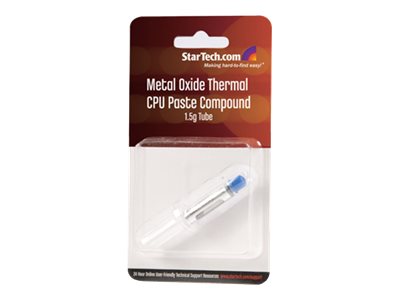 StarTech.com Thermal Paste, High Performance Thermal Paste, Re-sealable Syringes (1.5g), Metal Oxide Heat Sink Compound, CPU Thermal Paste, Thermal Glue, RoHS / CE - GPU Grease - Processor heatsink paste - for P/N: FAN1156PWM, FAN370PRO, FAN478, FANCSORB, FANDURONTB, FANP1003LD, FANP2SECC