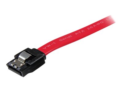 StarTech.com Latching SATA Cable - SATA cable - Serial ATA 150/300/600 - SATA (R) to SATA (R) - 15 cm - latched - red - for P/N: 10P6G-PCIE-SATA-CARD, 2P6G-PCIE-SATA-CARD, 4P6G-PCIE-SATA-CARD, 6P6G-PCIE-SATA-CARD