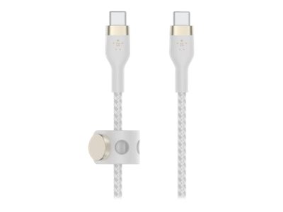 Belkin BoostCharge - USB cable - 24 pin USB-C (M) to 24 pin USB-C (M) - 1 m - white