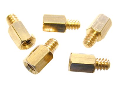 StarTech.com Metal Jackscrew Standoffs #6-32 - Jackscrew standoff - 0.2 in (pack of 50) - SCREWNUTM - Jackscrew standoff - 0.4 cm (pack of 50) - for P/N: PCSCREWKIT