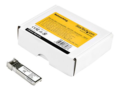 StarTech.com Cisco SFP-10G-BXU-I Compatible SFP+ Module, 10GBASE-BX, 10 Gigabit Ethernet Bi-Directional (BiDi) Fiber Single Strand SFP+, LC 10km, Cisco ASR9000ASR1000, NCS5500 Mini GBIC - Lifetime Warranty (SFP-10G-BXU-I-ST) - SFP+ transceiver module (equivalent to: Cisco SFP-10G-BXU-I) - 10 GigE - 10GBase-BX-U - LC single-mode - up to 10 km - 1270 nm / 1330 nm