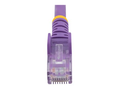 StarTech.com 50cm CAT6 Ethernet Cable, 10 Gigabit Snagless RJ45 650MHz 100W PoE Patch Cord, CAT 6 10GbE UTP Network Cable w/Strain Relief, Purple, Fluke Tested/Wiring is UL Certified/TIA - Category 6 - 24AWG (N6PATC50CMPL) - Network cable - RJ-45 (M) to RJ-45 (M) - 50 cm - UTP - CAT 6 - snagless, stranded - purple