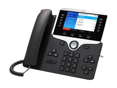 Cisco IP Phone 8861 - With Multiplatform Phone Firmware - VoIP phone - IEEE 802.11a/b/g/n/ac (Wi-Fi) - SIP, RTCP, RTP, SRTP, SDP - charcoal