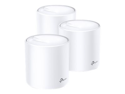 TP-Link Deco X20 - Wi-Fi system - (3 routers) 1GbE - Wi-Fi 6 - Dual Band