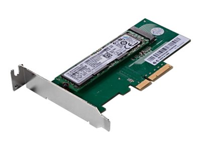 Lenovo ThinkStation M.2 SSD Adapter - Interface adapter - M.2 - M.2 Card low profile - PCIe 3.0 x4 - for ThinkStation P310 (SFF), 30AU, 30AV, P320 (SFF), P330 30C7, 30C8, P410