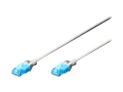 CAT 5E U-UTP PATCH CORD PVC AWG 26/7 LENGTH 0.5 M WHITE