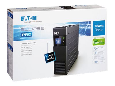 Eaton Ellipse PRO 1200 - UPS - AC 230 V - 750 Watt - 1200 VA - 7 Ah - USB - output connectors: 8 - 2U - 19\"