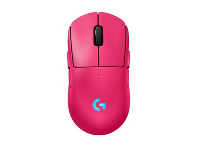 Logitech G PRO 2 - Mouse - gaming - right and left-handed - optical - 8 buttons - wireless, wired - 2.4 GHz, USB - USB Logitech LIGHTSPEED receiver - pink