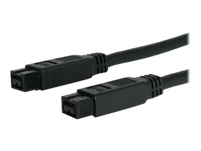StarTech.com 10 ft 1394b Firewire 800 Cable 9-9 M/M - IEEE 1394 cable - FireWire 800 (M) to FireWire 800 (M) - 10 ft - black - 1394_99_10 - IEEE 1394 cable - FireWire 800 (M) to FireWire 800 (M) - 3 m - black - for P/N: BNDTB1394B3, EC1394B2, MPEX139