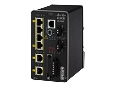 Cisco Industrial Ethernet 2000 Series - Switch - Managed - 4 x 10/100 + 2 x Gigabit SFP - DIN rail mountable - refurbished