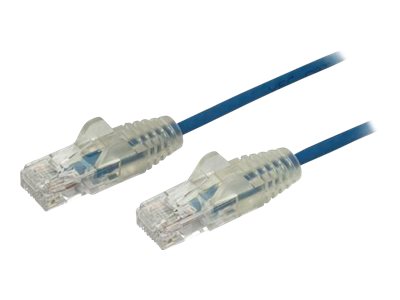 StarTech.com 3m Slim LSZH CAT6 Ethernet Cable, 10 Gigabit Snagless RJ45 100W PoE Patch Cord, CAT 6 10GbE UTP Network Cable w/Strain Relief, Blue, Fluke Tested/ETL, Low Smoke Zero Halogen - Category 6 - 28AWG (N6PAT300CMBLS) - Patch cable - RJ-45 (M) to RJ-45 (M) - 3 m - CAT 6 - snagless - blue
