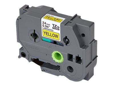 Brother TZe-651 - Self-adhesive - black on yellow - Roll (2.4 cm x 8 m) 1 cassette(s) laminated tape - for P-Touch PT-1400, 1600, 1650, 2400, 2430, 2600, 2610, 2700, 2710, 3600, 550, 9600, P900