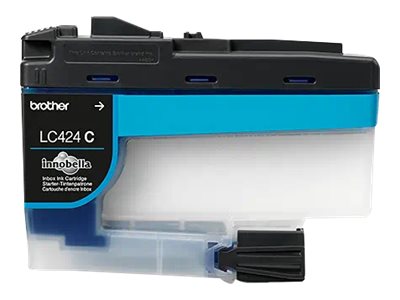 Brother LC424C - Cyan - original - ink cartridge - for Brother DCP-J1200W