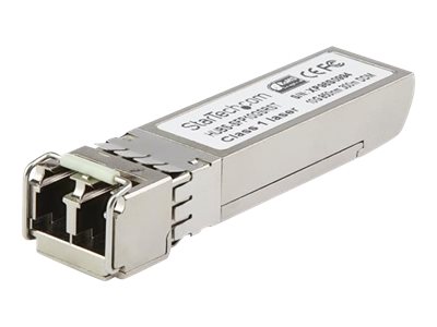 StarTech.com Dell EMC SFP-10G-ER Compatible SFP+ Module, 10GBASE-ER, 10GbE Single Mode (SMF) Fiber SMF Optic Transceiver, 10GE Gigabit Ethernet SFP+, LC Connector, 40km, 1550nm, DDM, SFP+ - Lifetime Warranty (SFP10GEREMST) - SFP+ transceiver module (equivalent to: Dell EMC SFP-10G-ER) - 10 GigE - 10GBase-ER - LC single-mode - up to 40 km - 1550 nm