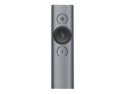 Logitech Spotlight - Presentation remote control - 3 buttons - slate