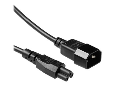 ACT Netsnoer C14 - C5 zwart 0 5 m