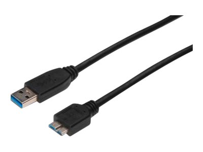 ASSMANN - USB cable - 10 pin Micro-USB Type B (M) to USB (M) - 1 m - molded - black