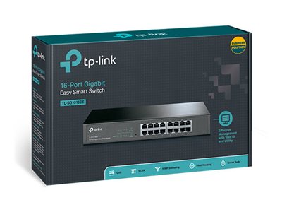 TP-Link JetStream TL-SG1016DE - Switch - Managed - 16 x 10/100/1000 - rack-mountable