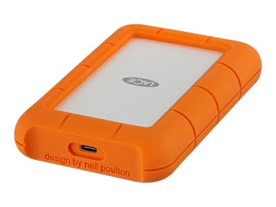 LaCie Rugged USB-C - Hard drive - 4 TB - external (portable) - USB 3.1 Gen 1 (USB-C connector) - orange