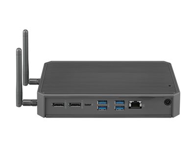 LG CQ600I-6P - Thin client - USFF 1 x Celeron N5105 / up to 2.9 GHz - RAM 8 GB - SSD - eMMC 16 GB - NVMe - UHD Graphics - Gigabit Ethernet, IEEE 802.11ax (Wi-Fi 6) - IGEL OS - monitor: none - dark grey