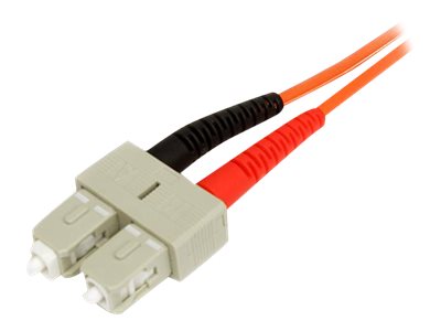 StarTech.com 2m Fiber Optic Cable - Multimode Duplex 62.5/125 - LSZH - LC/SC - OM1 - LC to SC Fiber Patch Cable (FIBLCSC2) - Network cable - LC multi-mode (M) to SC multi-mode (M) - 2 m - fibre optic - duplex - 62.5 / 125 micron