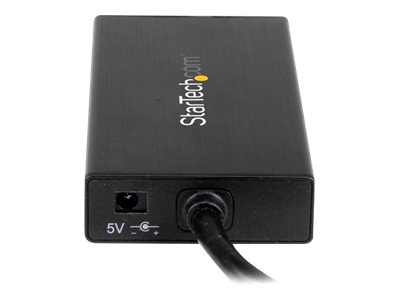 StarTech.com USB 3.0 Hub with Gigabit Ethernet Adapter - 3 Port - NIC - USB Network / LAN Adapter - Windows & Mac Compatible (ST3300GU3B) - Hub - 3 x SuperSpeed USB 3.0 + 1 x 10/100/1000 - desktop - for P/N: PEXUSB3S2EI, PEXUSB3S42, PEXUSB3S7, SVA5H2NEUA