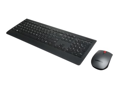 Lenovo Professional Combo - Keyboard and mouse set - wireless - 2.4 GHz - French