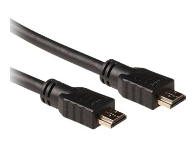 HDMI-kabel met ethernet - HDMI male naar HDMI male - 3 m - beschermd - zwart - 4K ondersteuning