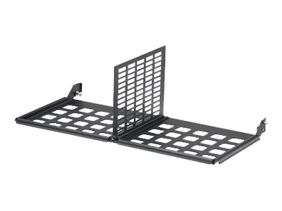 Panduit HD Flex Enclosure Trunk Slack Plate - Network device enclosure management plate - black - 4U