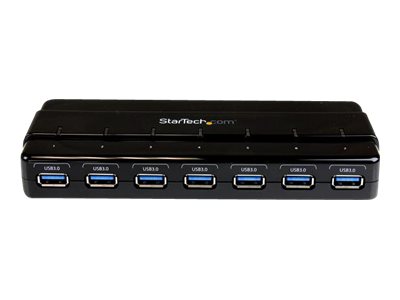 StarTech.com 7 Port USB 3.0 Hub ? Up To 5 Gbps ? 7 x USB ? Universal Multi Port USB Extender for Your Desktop ? USB Powered (ST7300USB3B) - Hub - 7 x SuperSpeed USB 3.0 - desktop - for P/N: BNDTBUSB3142, PEXUS313AC2V, PEXUSB311A1E, PEXUSB312A2, PEXUSB314A2V2, SDMSDRWU3AC