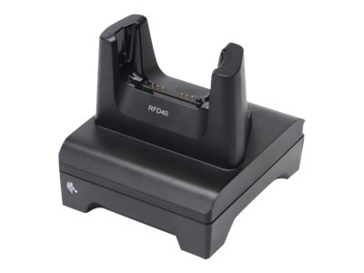 RFD40 1 Device Slot/0 Toaster Slots Charge Only Cradle with support for Universal/3rd Party. Requires Power Supply (PWR-BGA12V50W0WW) DC Line Cord (CBL-DC-388A1-01) and Country Specific Line Cord. .
