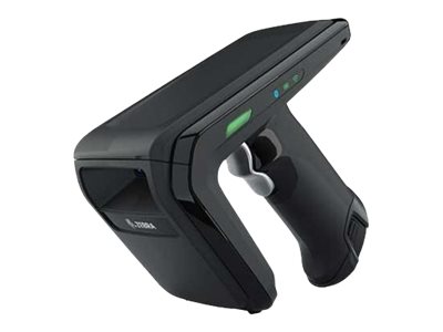 RFD40 Premium Plus Sled: Standard Range Circular Polarized Antenna UHF RFID Bluetooth WiFi Gun SE4100 Imager 7000mAh Battery Midnight Black EMEA 800MHz