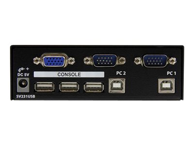 StarTech.com 2 Port Professional USB KVM Switch Kit with Cables - KVM switch - 2 x KVM port(s) - 1 local user - desktop