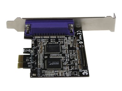 StarTech.com 2 Port PCI Express / PCI-e Parallel Adapter Card - IEEE 1284 with LP Bracket - 2x DB25 (F) PCIE Parallel Port Card (PEX2PECP2) - Parallel adapter - PCIe - IEEE 1284 x 2