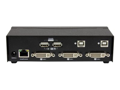 StarTech.com 2 Port USB DVI KVM Switch with DDM Fast Switching Technology and Cables - Dual Port DVI USB KVM Switch - DDM KVM Switch (SV231DVIUDDM) - KVM / USB switch - 2 x KVM / USB - 1 local user - desktop