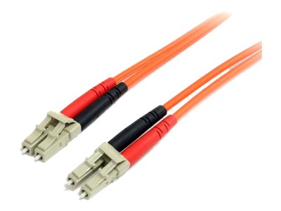 StarTech.com 5m Fiber Optic Cable - Multimode Duplex 62.5/125 - LSZH - LC/LC - OM1 - LC to LC Fiber Patch Cable (FIBLCLC5) - Patch cable - LC multi-mode (M) to LC multi-mode (M) - 5 m - fibre optic - duplex - 62.5 / 125 micron - orange