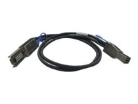 QNAP CAB-SAS10M-8644-8088 - SAS external cable - SAS 6Gbit/s - 36 pin 4x Mini SAS HD (SFF-8644) (M) to 26 pin 4x Mini SAS (M) - 1 m - black - for P/N: QXP-820S-B3408