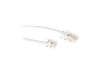 RJ45--u003eRJ11 WIT        1.00M. 1 stk