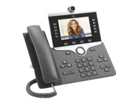 Cisco IP Phone 8865 - IP video phone - with digital camera, Bluetooth interface - SIP, SDP - 5 lines - charcoal - refurbished