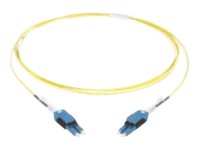 Panduit Opti-Core - Patch cable - LC single-mode (M) to LC single-mode (M) - 5 m - fibre optic - duplex - 9 / 125 micron - OS2 - halogen-free, uniboot - yellow