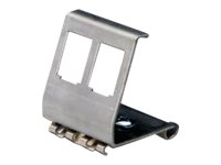 DIN-Rail adapter for 2x Keystone Modules