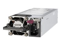 HPE - Power supply - hot-plug / redundant (plug-in module) - Flex Slot - 80 PLUS Platinum - AC 100-240 V - 500 Watt - 563 VA