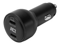 Autolader 65W met 2x USB-C. 1 stk