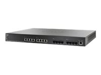 Cisco 550X Series SG550XG-8F8T - Switch - L3 - Managed - 8 x 10GBase-T + 8 x 10 Gigabit SFP+ - desktop, rack-mountable - refurbished