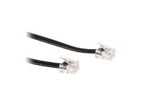 MOD KAB RJ12-RJ12 ZW   3.00M. 1 stk