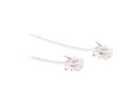 MOD KAB RJ11-RJ11 WIT  2.00M. 1 stk