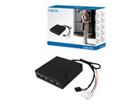 LogiLink USB 2.0 Hub 4-Port 3,5" internal - hub - 4 poorten