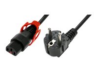 Netsnoer CEE 7/7 male C13 IEC Lock+2 m