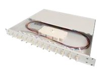 FO splice box 1U equipped 6xLC DX OS2